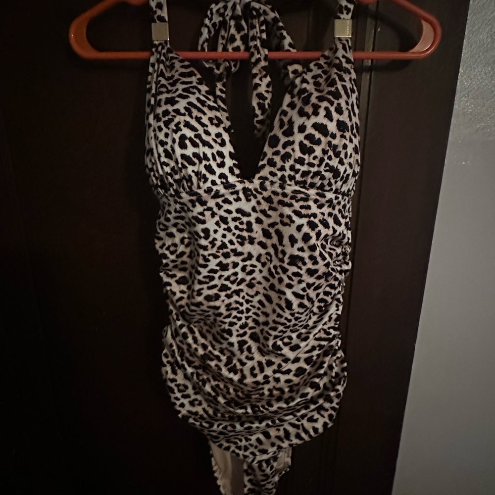 Victoria's Secret Black and White Leopard One Piece Swimsuit